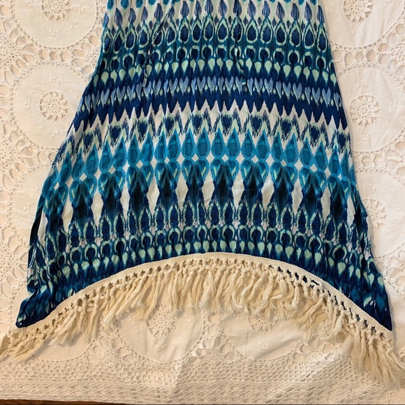 LF Patterned Sundress with Fringe - Picture 3 of 6